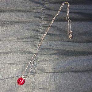NECKLACE Ladybug red silver 925 from Italy